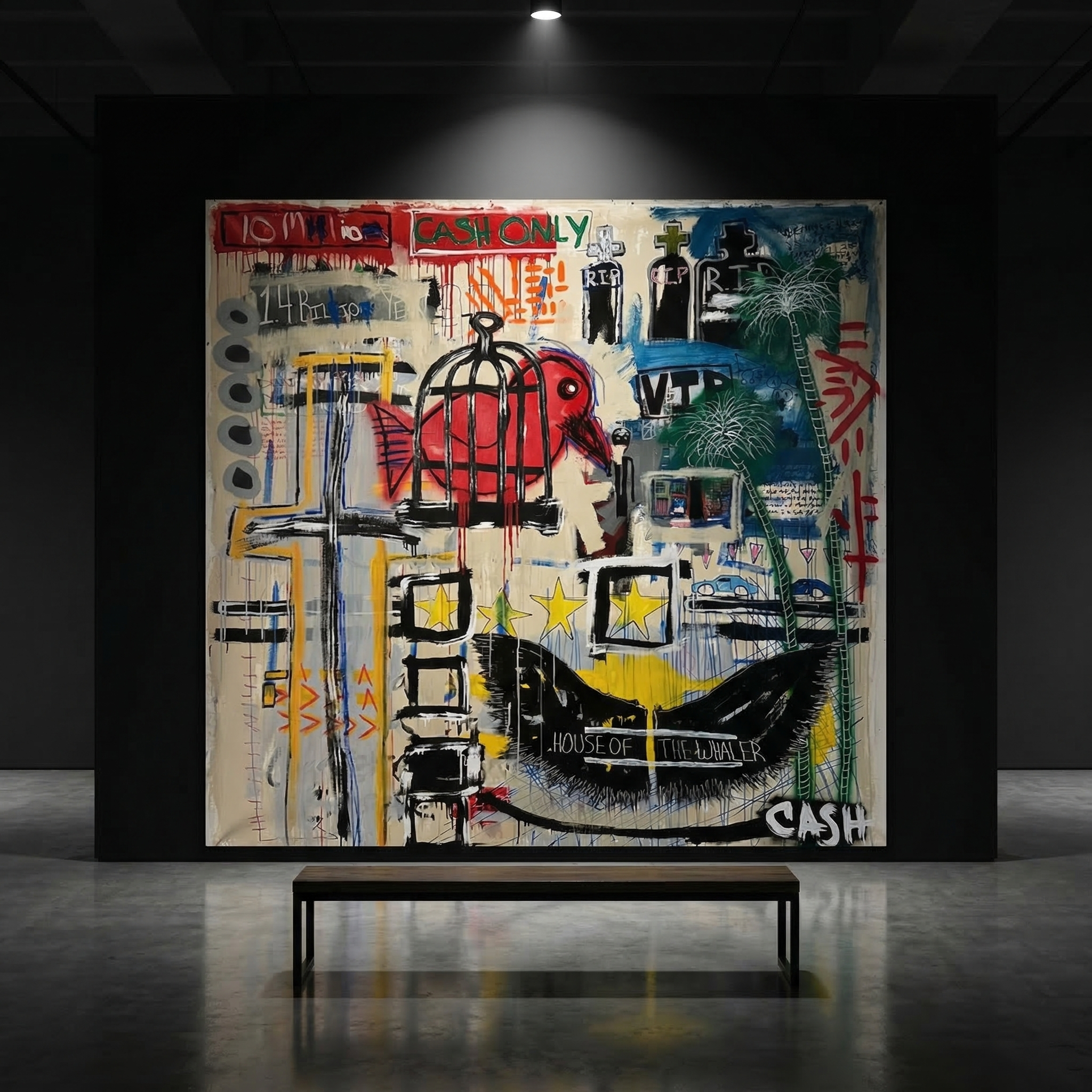 “They Never Came Back” Canvas Print | Bold Abstract Wall Art with Emotional Depth