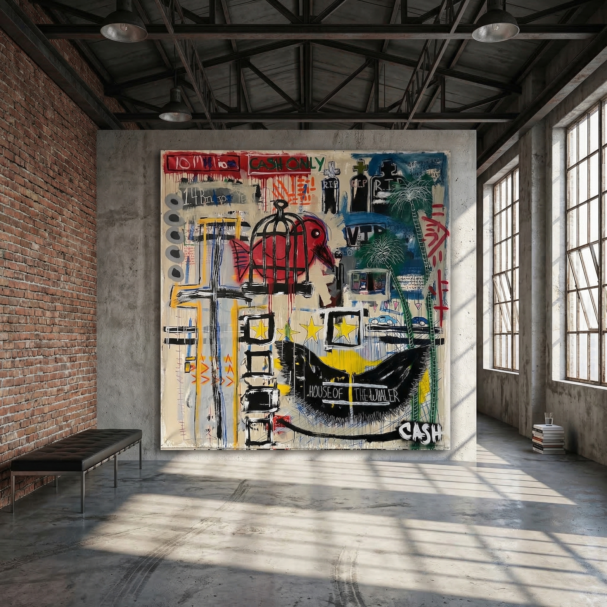 “They Never Came Back” Canvas Print | Bold Abstract Wall Art with Emotional Depth