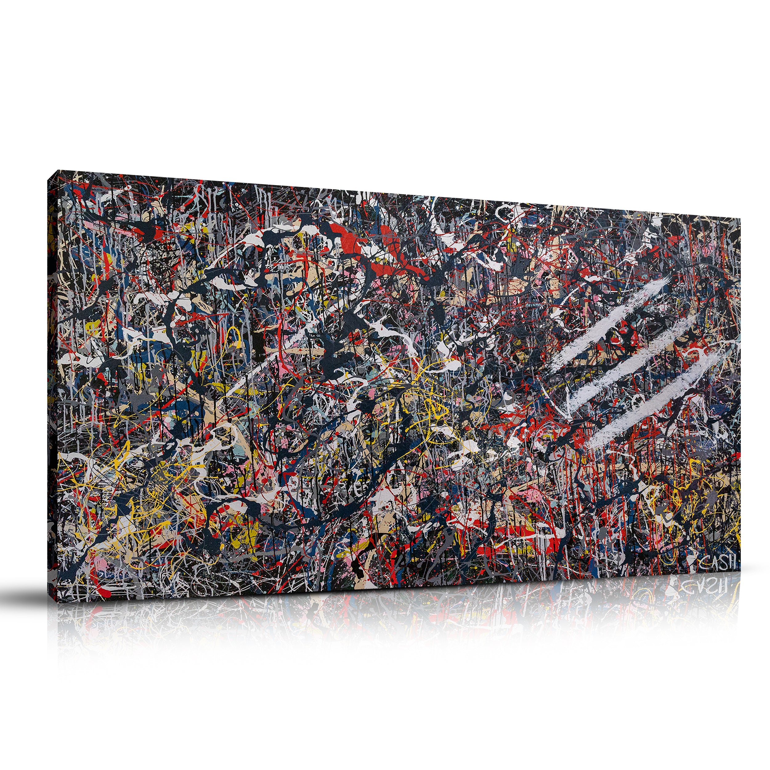 Vibrant Splatter & Drip Painting | Abstract Modern Drip Art | Jackson Pollock Inspired