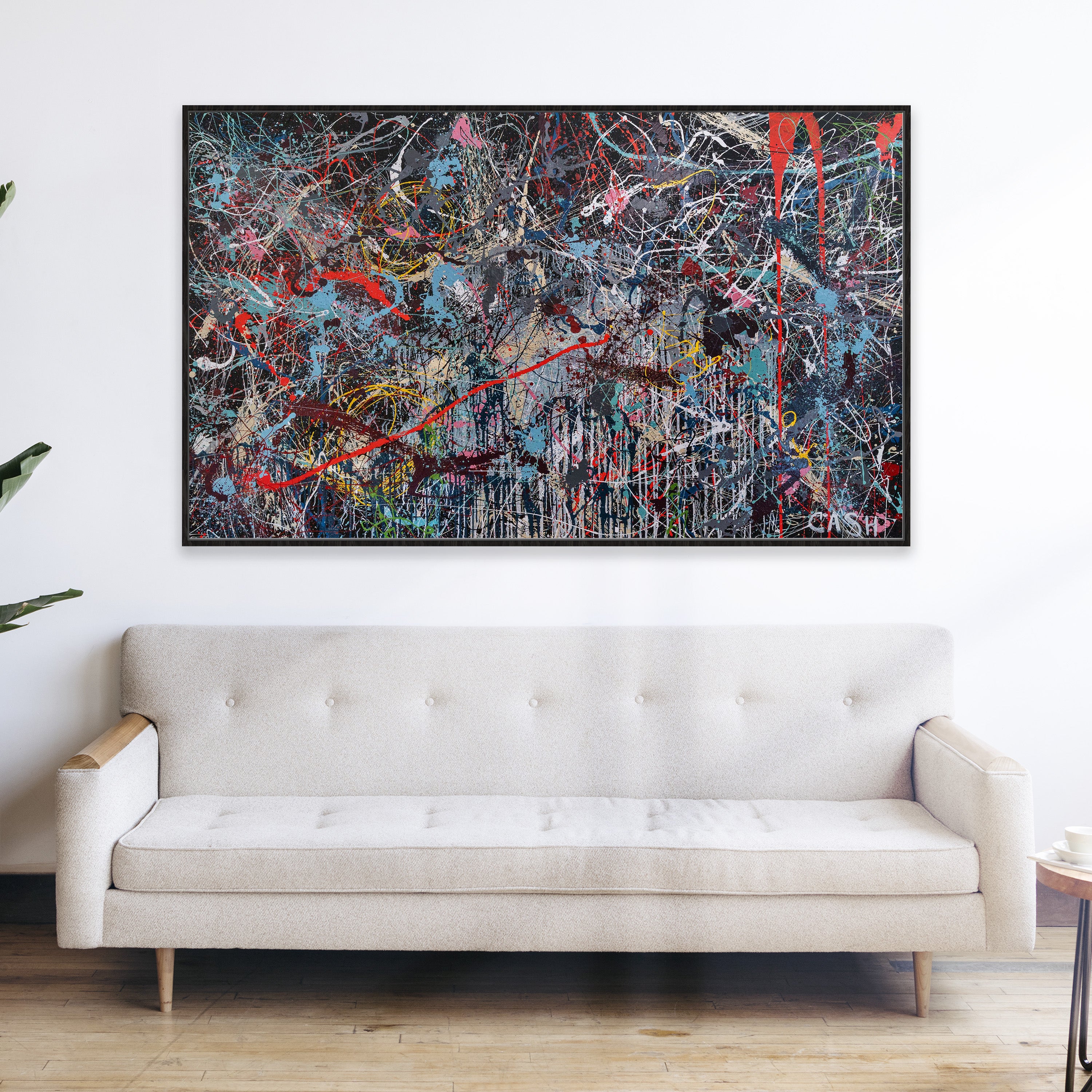 Abstract Expressionist Artwork-The Waterfall