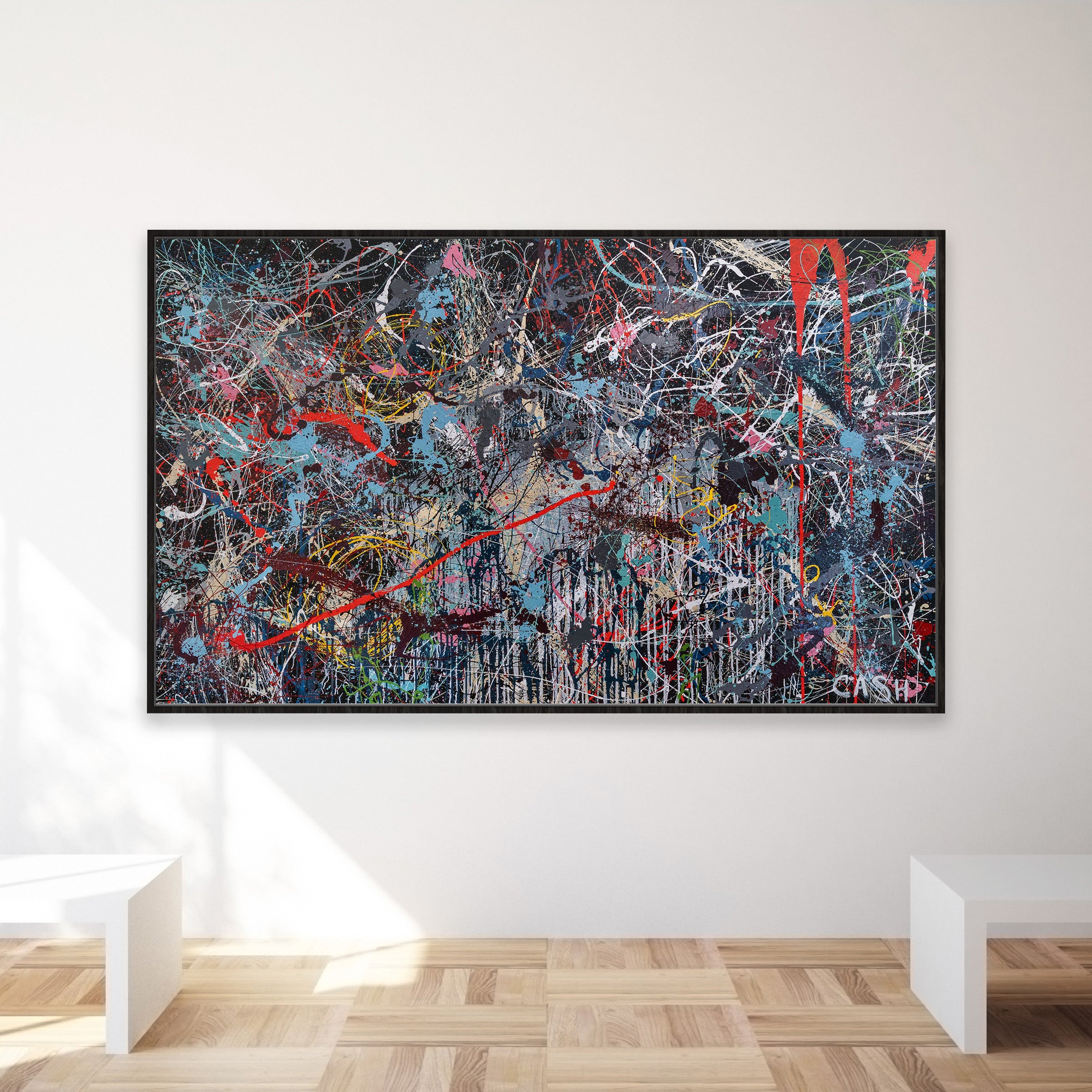 Bold Abstract Expressionist Artwork | Colorful Abstract Art Prints | Splatter Art | Drip Art